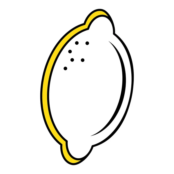 Zitrone Zitrusfrüchte Ikone — Stockvektor