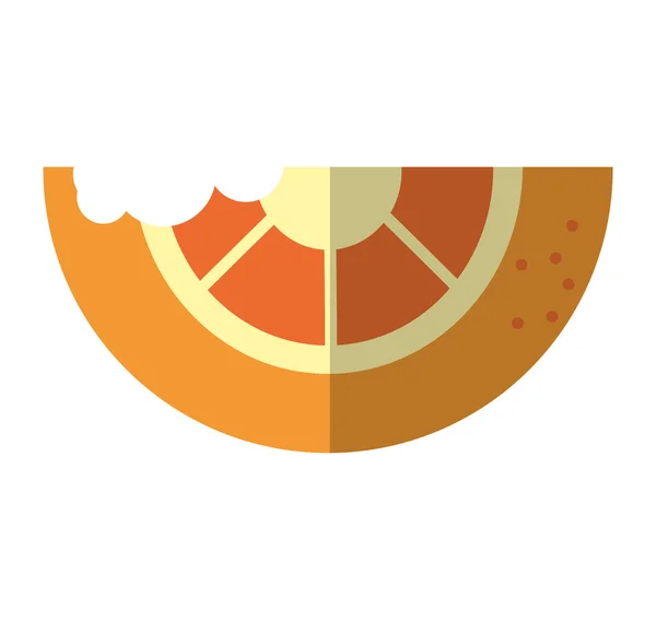 Naranja cítricos aislado icono — Vector de stock