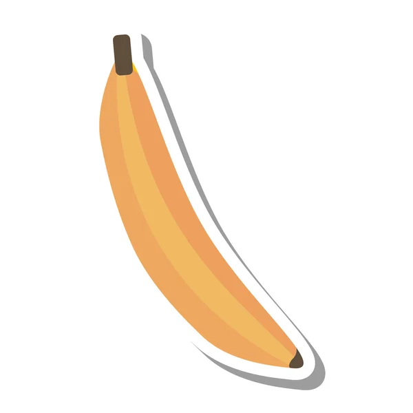 Plátano fruta tropical icono — Vector de stock