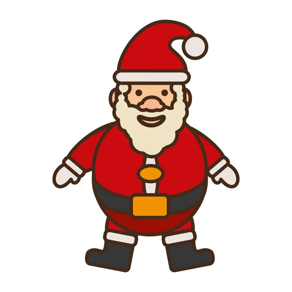 Weihnachtsmann Weihnachten Charakter isoliert Symbol — Stockvektor
