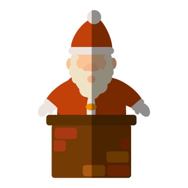 Noel Baba Noel karakter izole simgesi