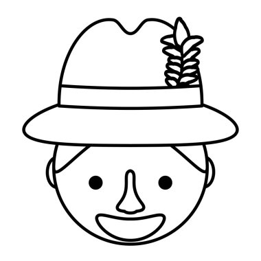 Almanya adam karakter izole simgesi