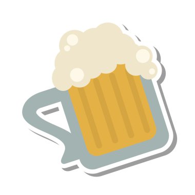 taze bira cam izole kutsal kişilerin resmi
