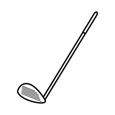 golf kulüpleri ekipman izole simgesi