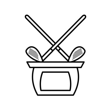 Golf kupa Şampiyonası izole simgesi