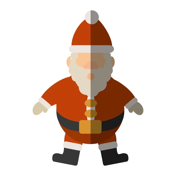 Noel Baba Noel karakter izole simgesi — Stok Vektör
