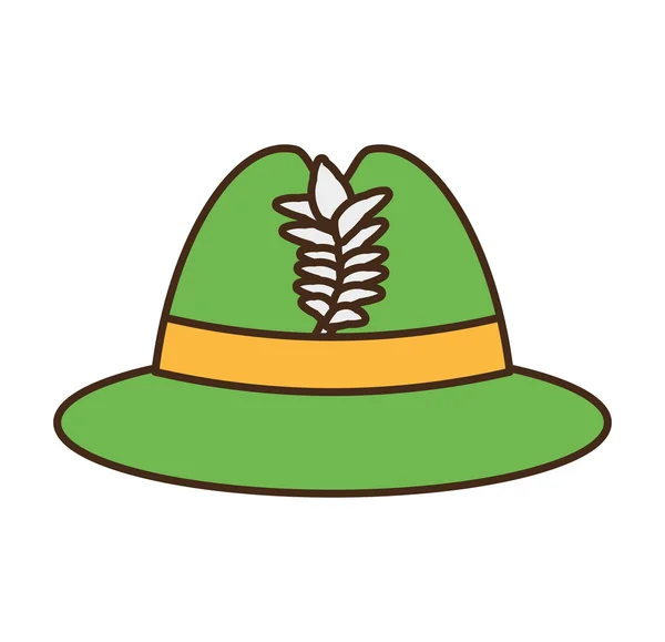 아일랜드 모자 고립 된 아이콘 — 스톡 벡터