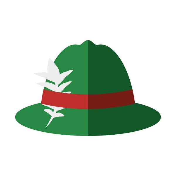 Ierse hoed geïsoleerde pictogram — Stockvector