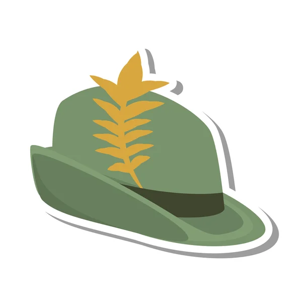 Irish hat isolated icon — Διανυσματικό Αρχείο