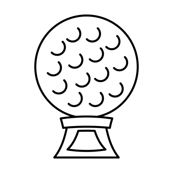 Golf trophy championship isolated icon — Διανυσματικό Αρχείο