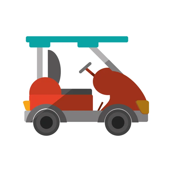 Golf cart isolerade ikonen — Stock vektor