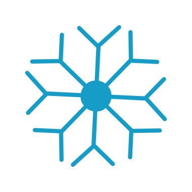 Noel kar tanesi izole simgesi