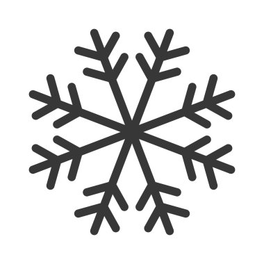 Noel kar tanesi izole simgesi