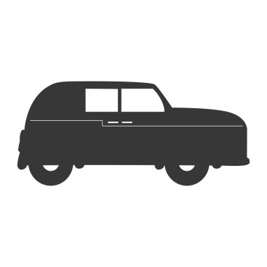 İngiltere'de klasik otomobil araç izole simgesi