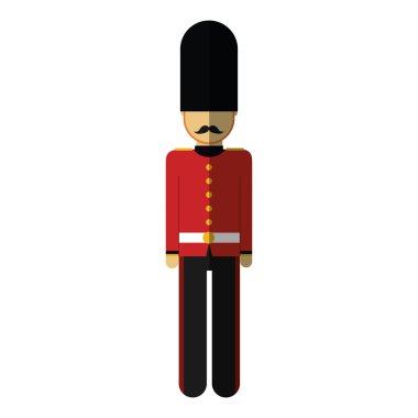 england soldier isolated icon clipart