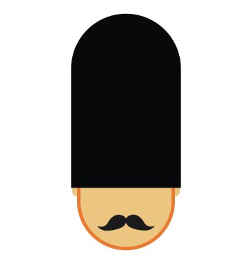 İngiltere'de asker izole simgesi