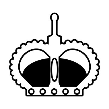 İngiliz taç izole simgesi