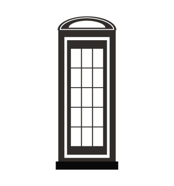 telefon cab İngiltere izole simgesi