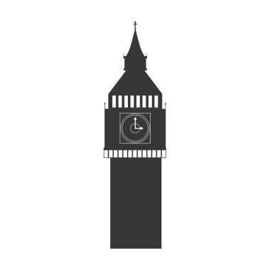 büyük ben Londra şehir izole simgesi