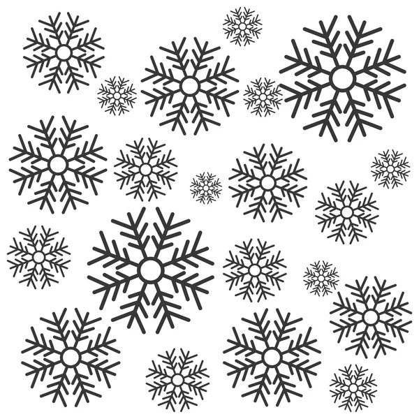 Рождественская икона снежинки — стоковый вектор