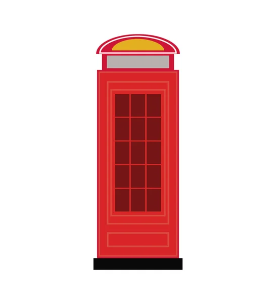 Telephone cab england isolated icon — ストックベクタ