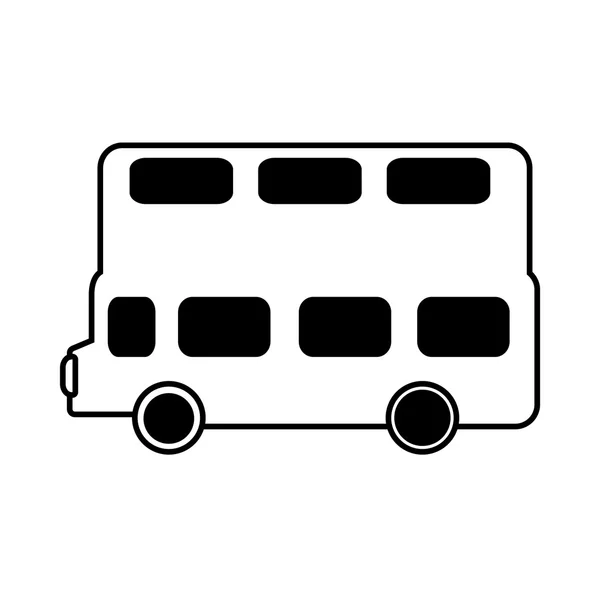 London Bus Transport Service Ikone — Stockvektor