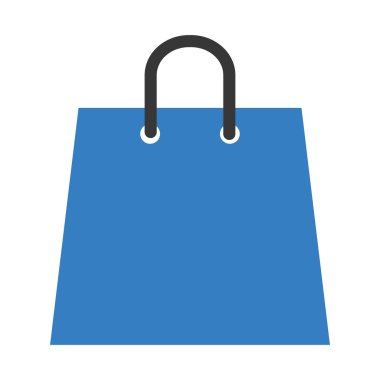 Alışveriş çantası market simgesi izole