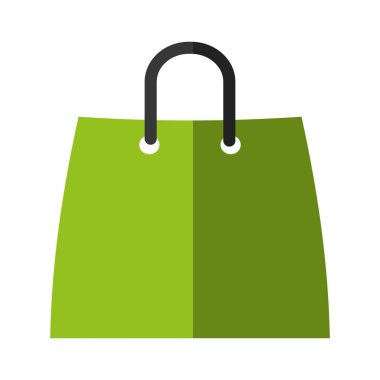 Alışveriş çantası market simgesi izole