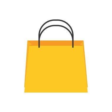 Alışveriş çantası market simgesi izole