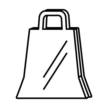 Alışveriş çantası market simgesi izole