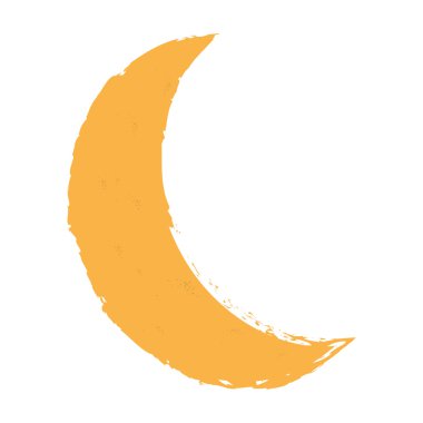 Moon iklim gece izole simgesi