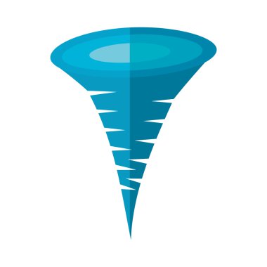 Twister iklim sembol izole simgesini