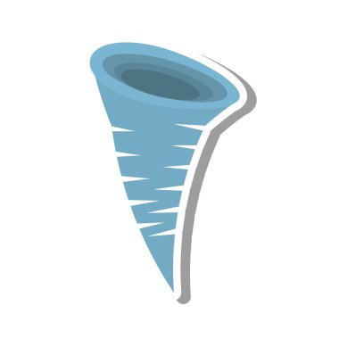 Twister iklim sembol izole simgesini