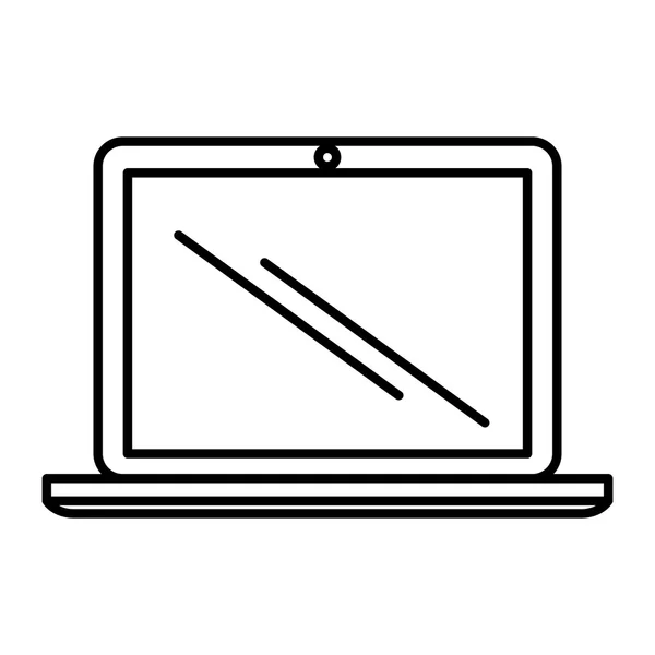 Портативный значок устройства ноутбука — стоковый вектор