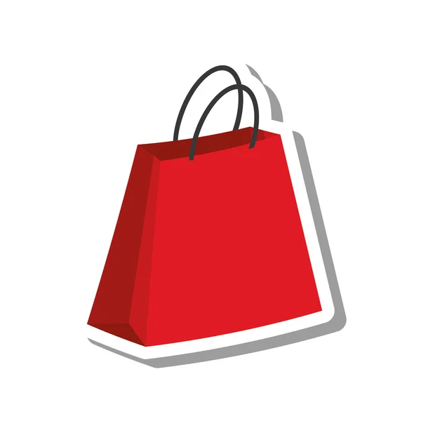 Shoppingpåse marknaden isolerad ikon — Stock vektor