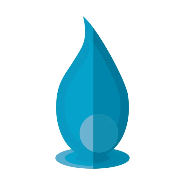 Waterdruppel geïsoleerde pictogram — Stockvector