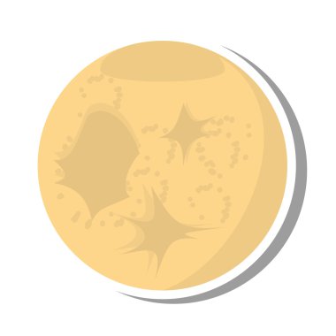 Moon iklim gece izole simgesi