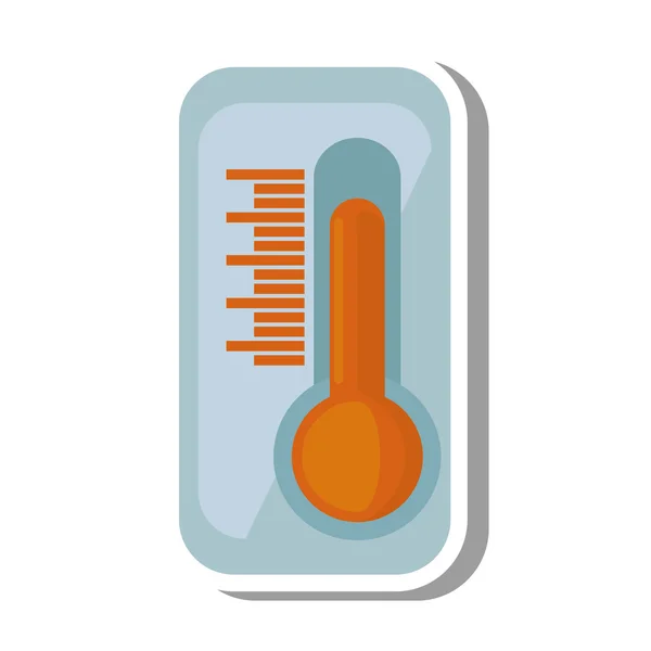 Icône de mesure de température thermomètre — Image vectorielle