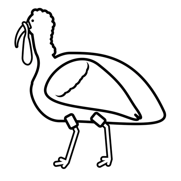 Turkey bird thanksgiving icon — Stockový vektor