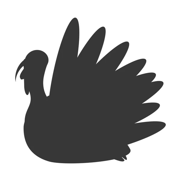 Törökország madár Hálaadás ikon — Stock Vector
