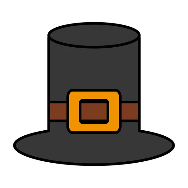Witch hat symbol thanksgiving — Stock vektor