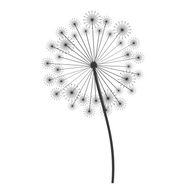 karahindiba tohum dekorasyon simgesi