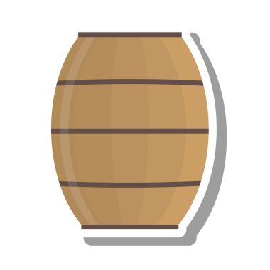 taze bira varil izole simgesi