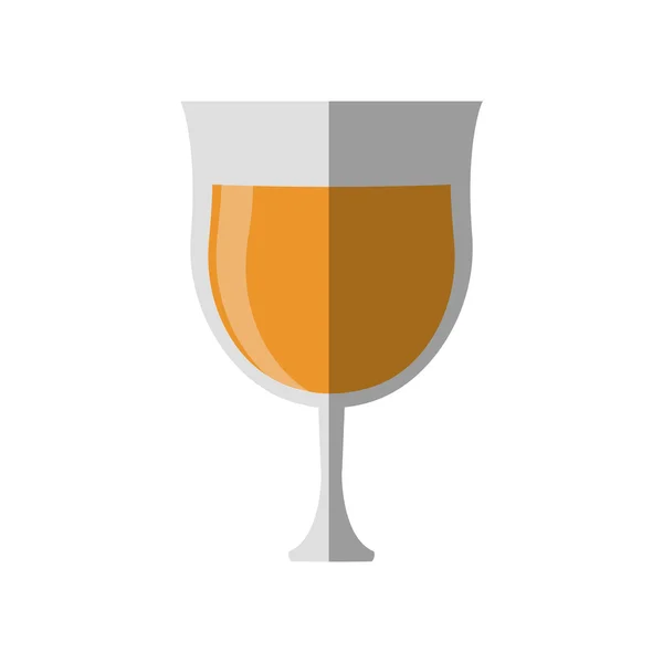 Fresh beer glass isolated icon — Stock Vector