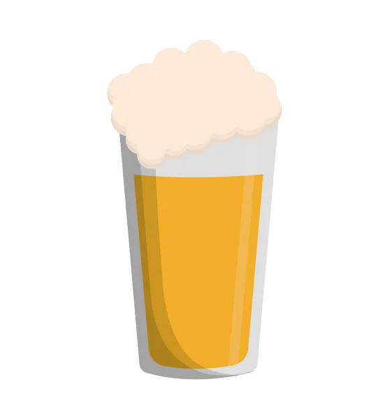 Vers bier glas geïsoleerde pictogram — Stockvector