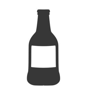 taze bira şişe izole simgesi