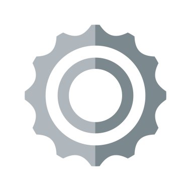 dişli makine ayarları izole edilmiş simge