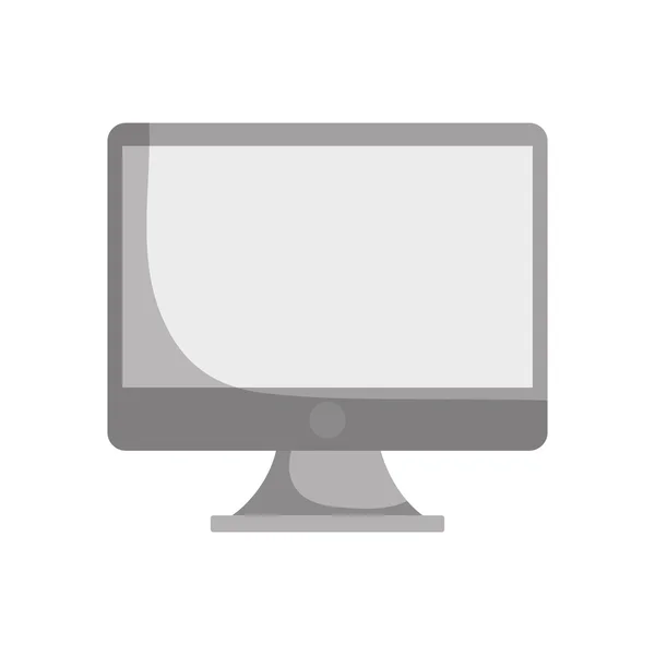 Izolované ikonu monitoru počítače — Stockový vektor
