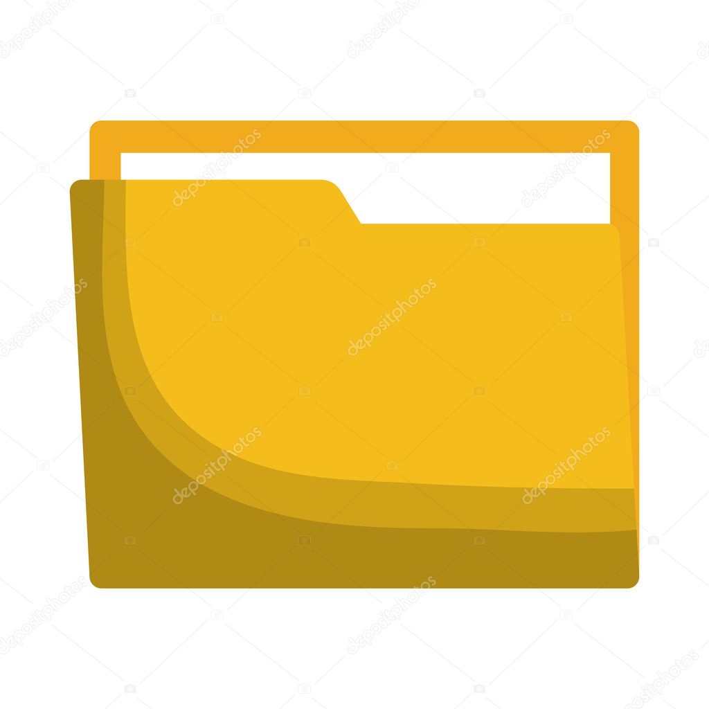 folder document isolated icon