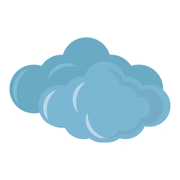 Bulut iklim kavramı ayrı tut moduyla simgesi — Stok Vektör